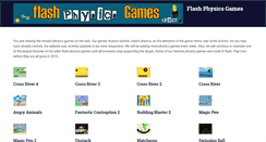 Desktop Screenshot of flashphysicsgames.com